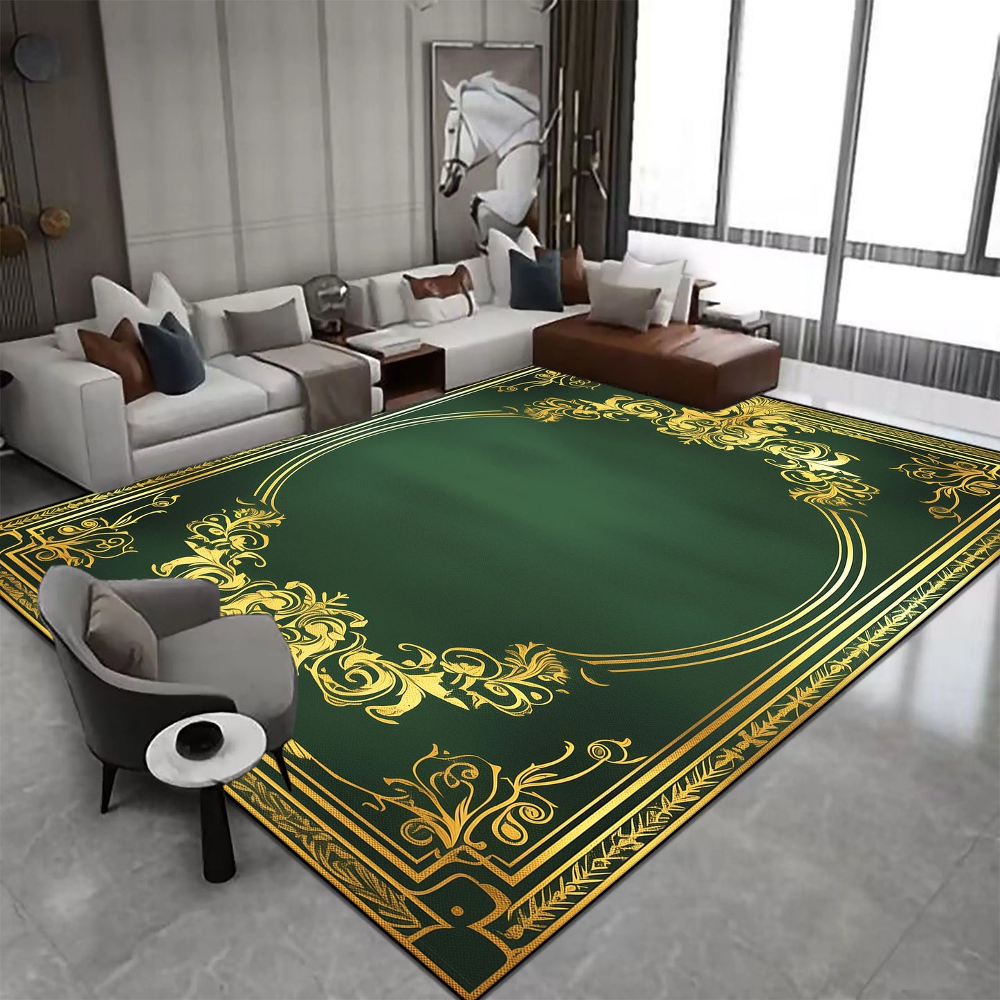 Tapis de Luxe Vert