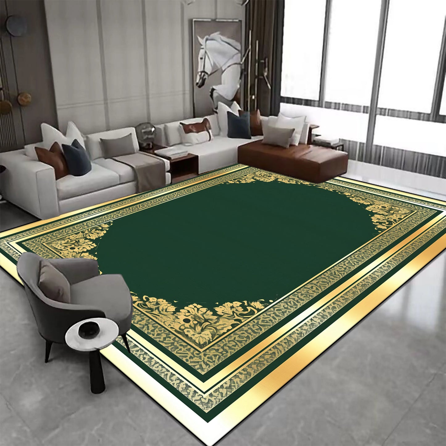 Tapis de Luxe Vert