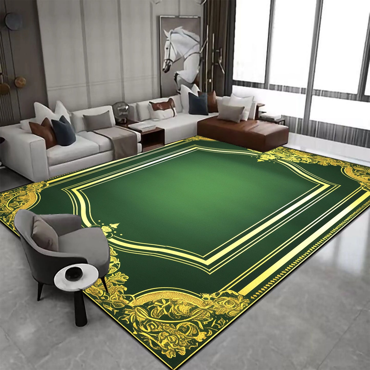 Tapis de Luxe Vert